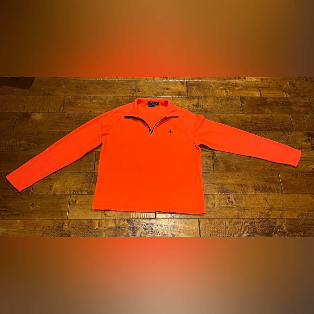 Polo Ralph Lauren Performance Fleeze 1/4 zip Hunter Orange Pullover